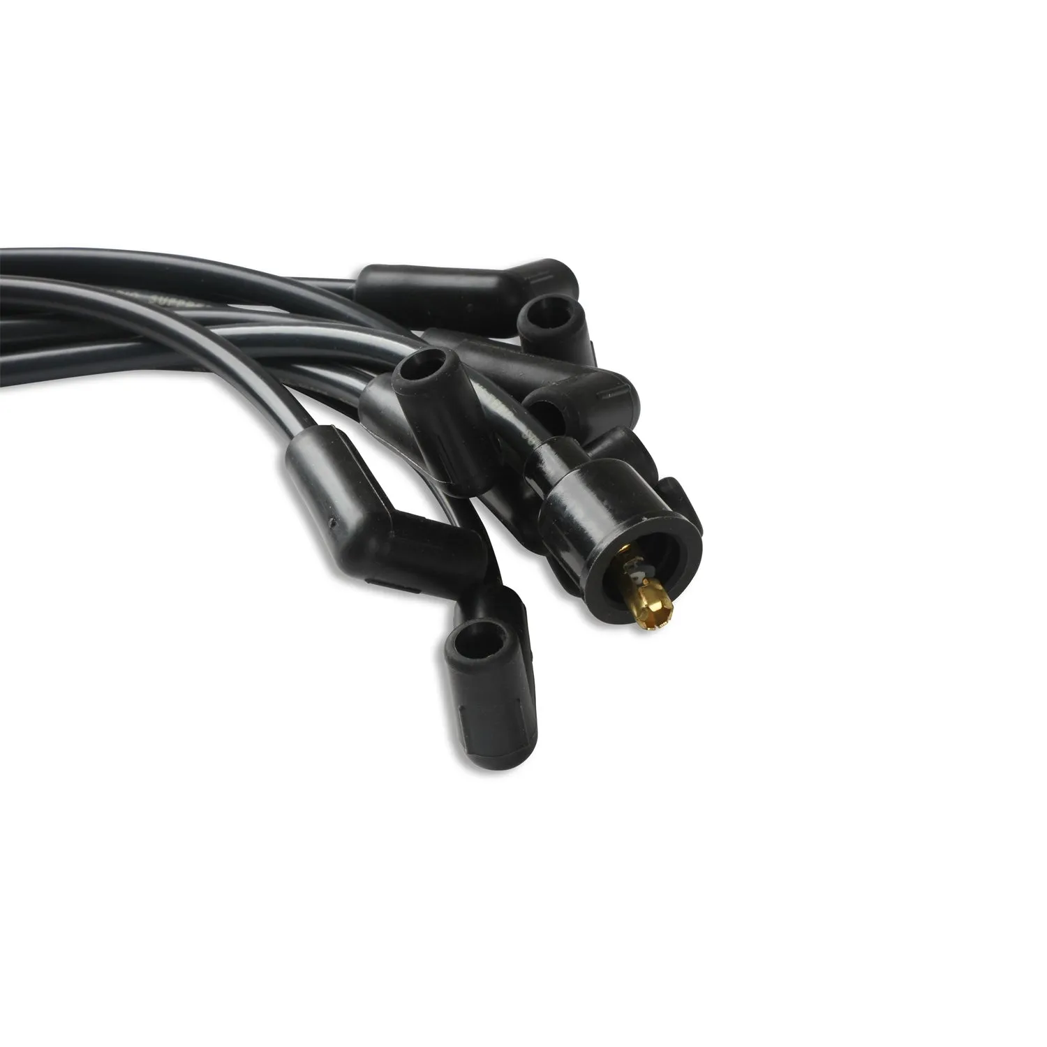 ACCEL Super Stock Spiral Core 8 mm Spark Plug Wire Set - Black - 90 Degree Plug Boots - HEI Style Terminal - Cut-To-Fit - V8 4041K