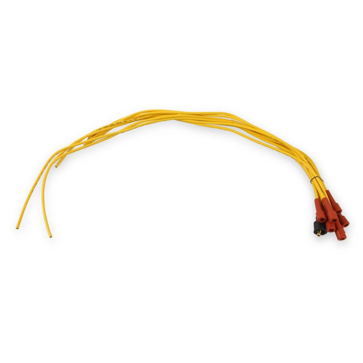 ACCEL Universal Fit Super Stock 7mm Copper Spark Plug Wire Set - Yellow
