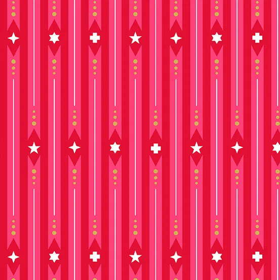Alison Glass - Holiday - Ribbon in Peppermint