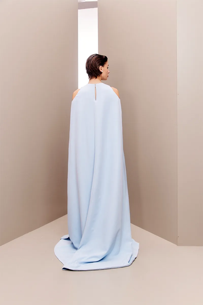 BABY BLUE CAPE GOWN