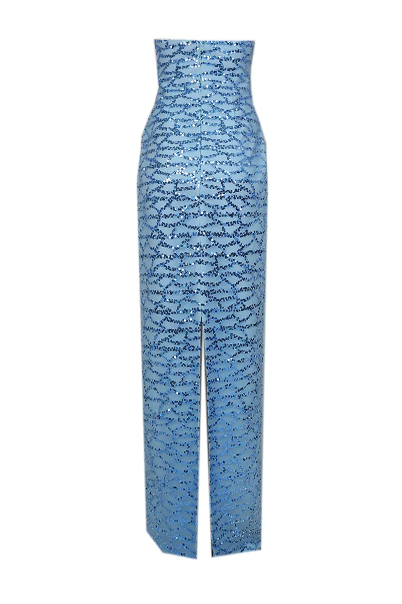 BABY BLUE CAPE GOWN