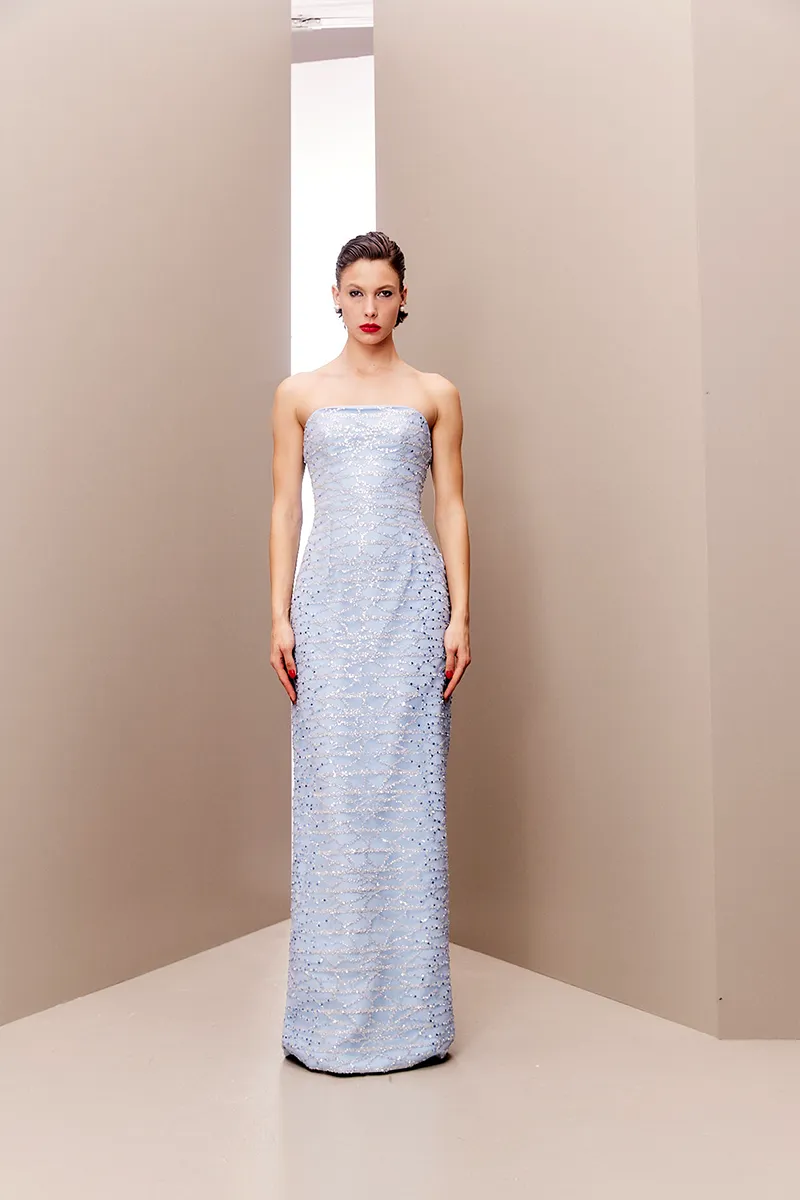BABY BLUE CAPE GOWN