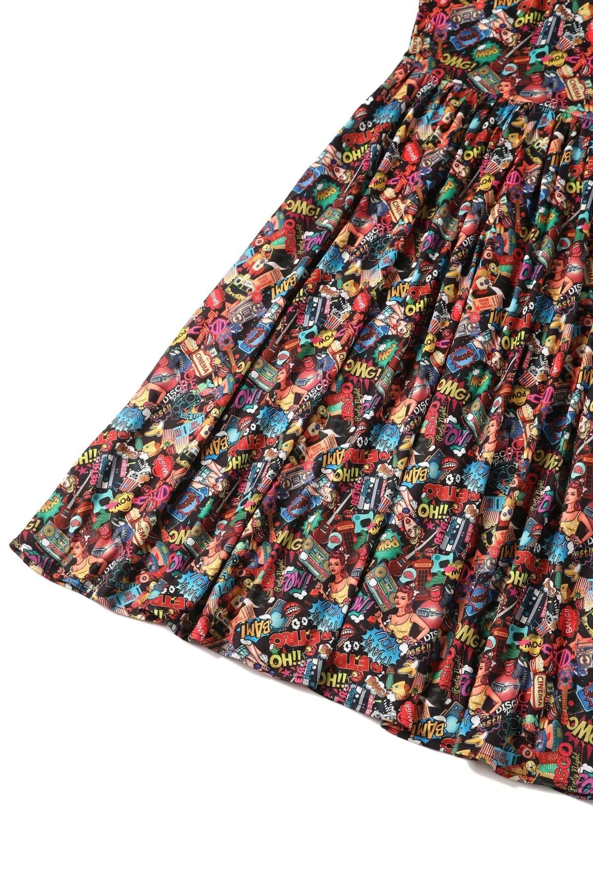 Billie Long Sleeved Pop Art Dress