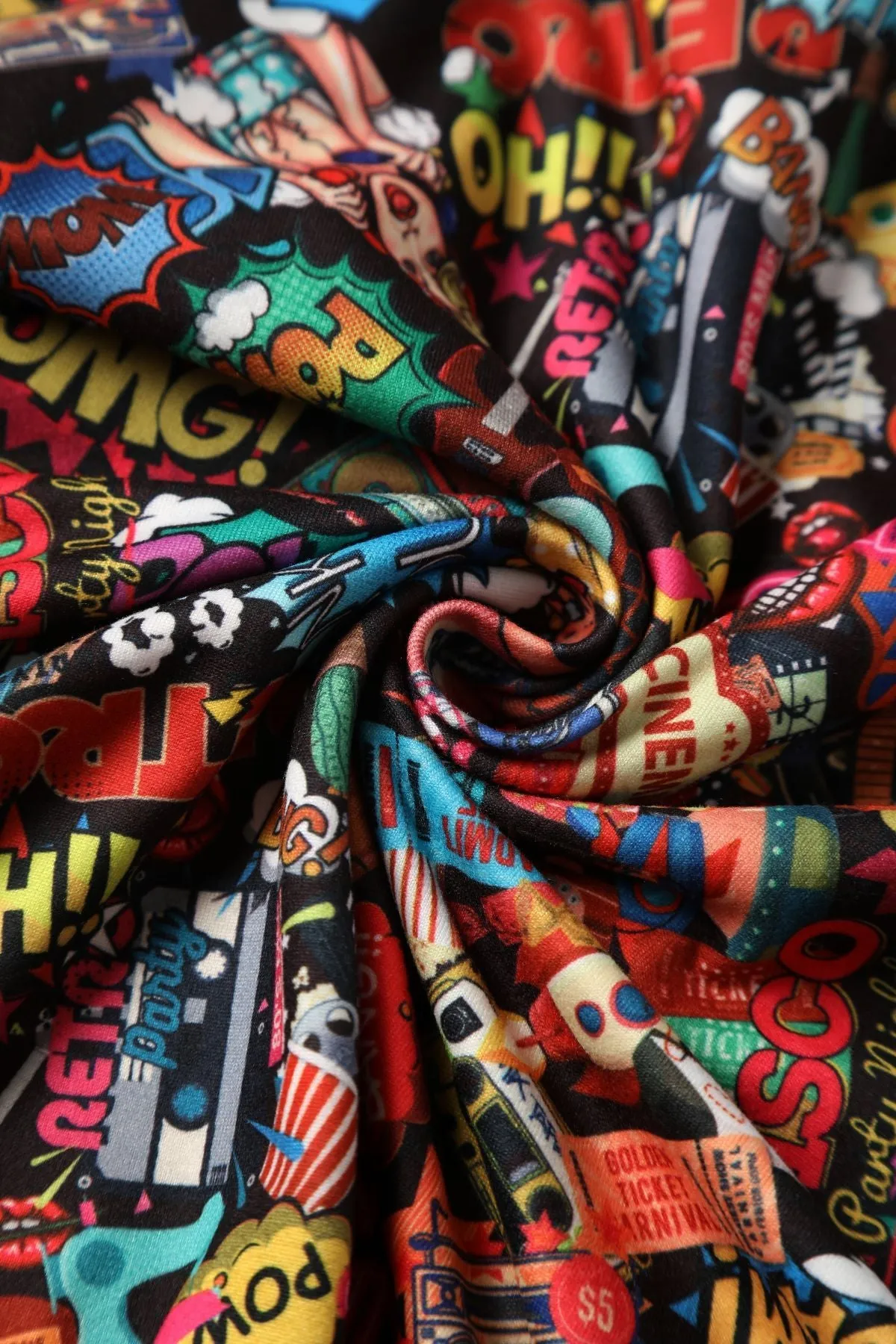 Billie Long Sleeved Pop Art Dress