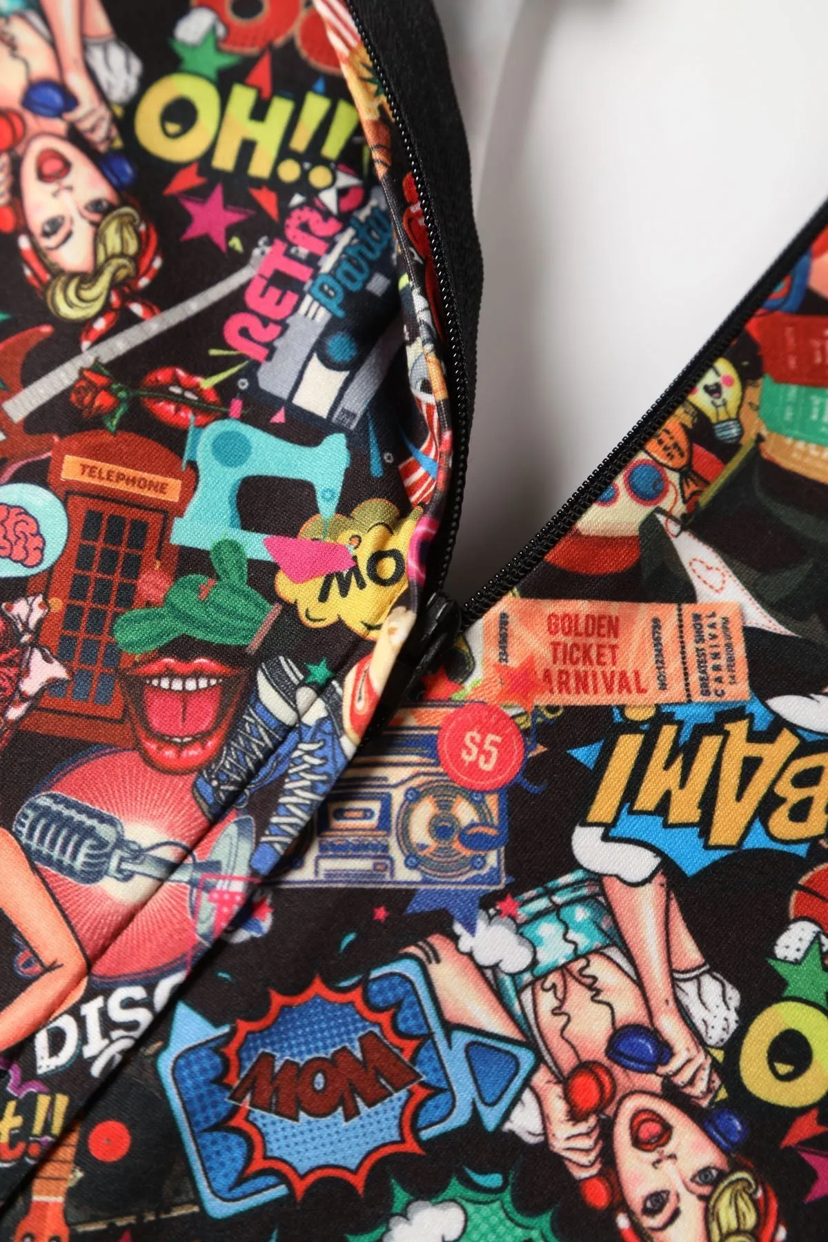Billie Long Sleeved Pop Art Dress