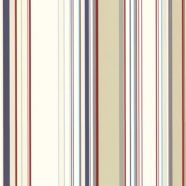 Cape Elizabeth Red Stripe Wallpaper from the Seaside Living Collection