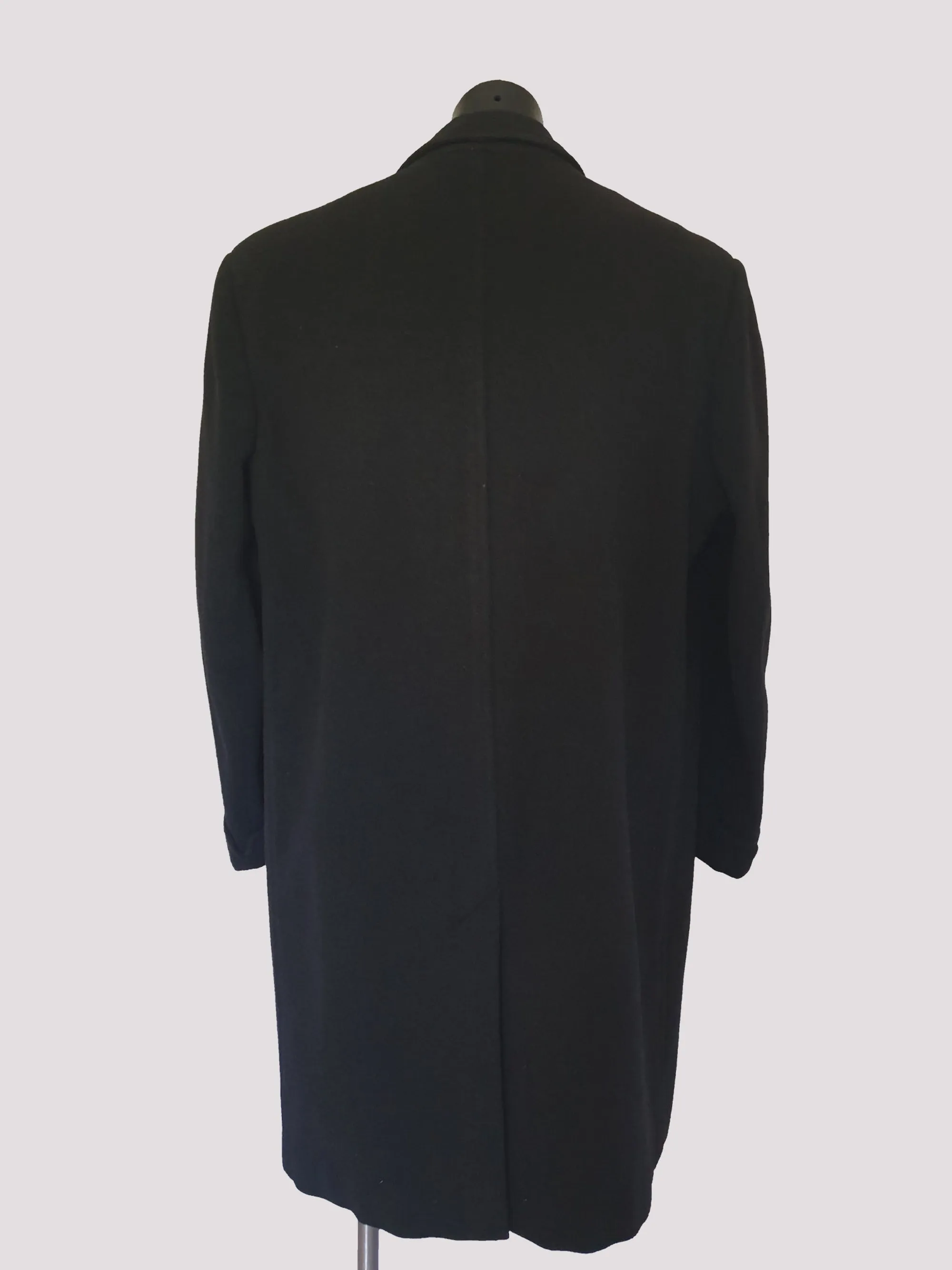 Charles Bud Tingwell Estate - Black Wool Overcoat by Aquascutum