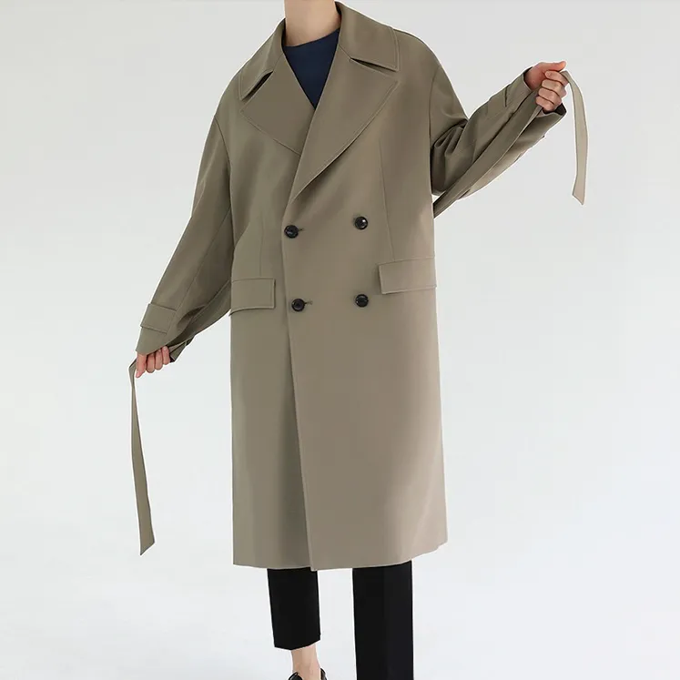 [Korean Style] Britiny Single-breasted Double Coats