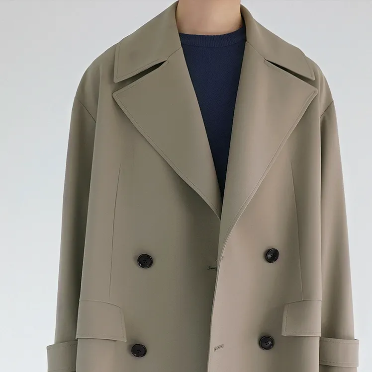 [Korean Style] Britiny Single-breasted Double Coats