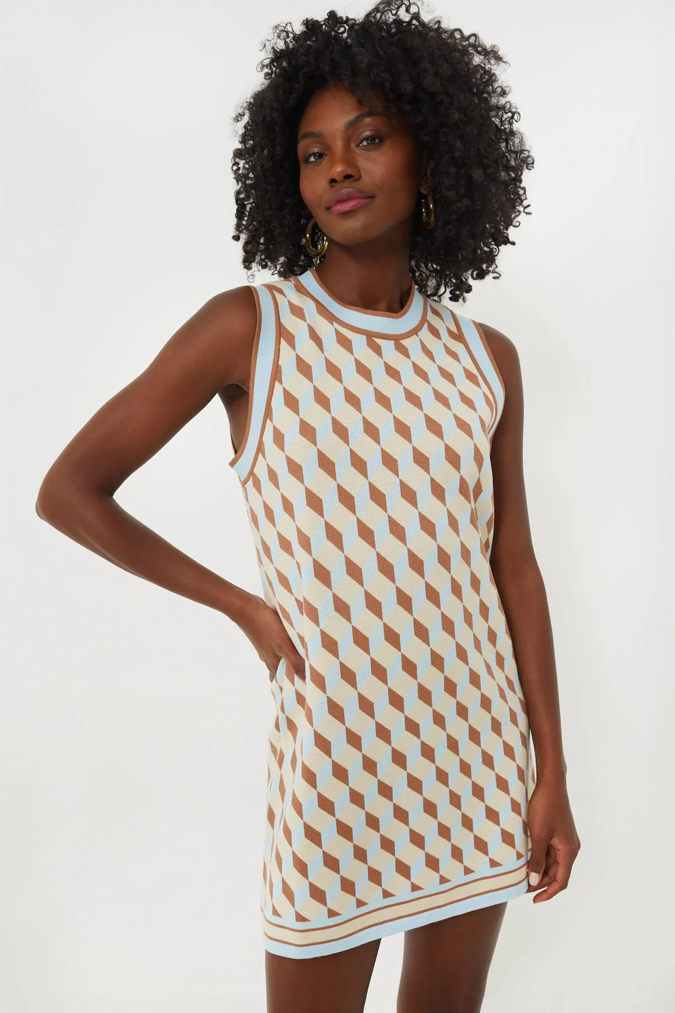Ocean Spray Knit Geo Marie Dress