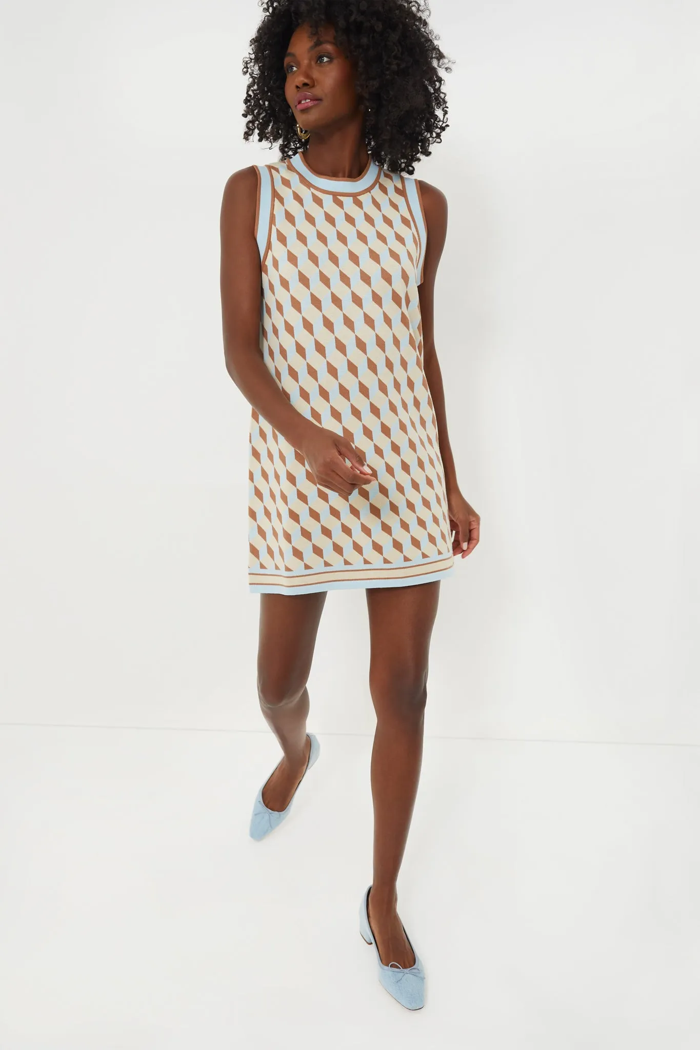 Ocean Spray Knit Geo Marie Dress