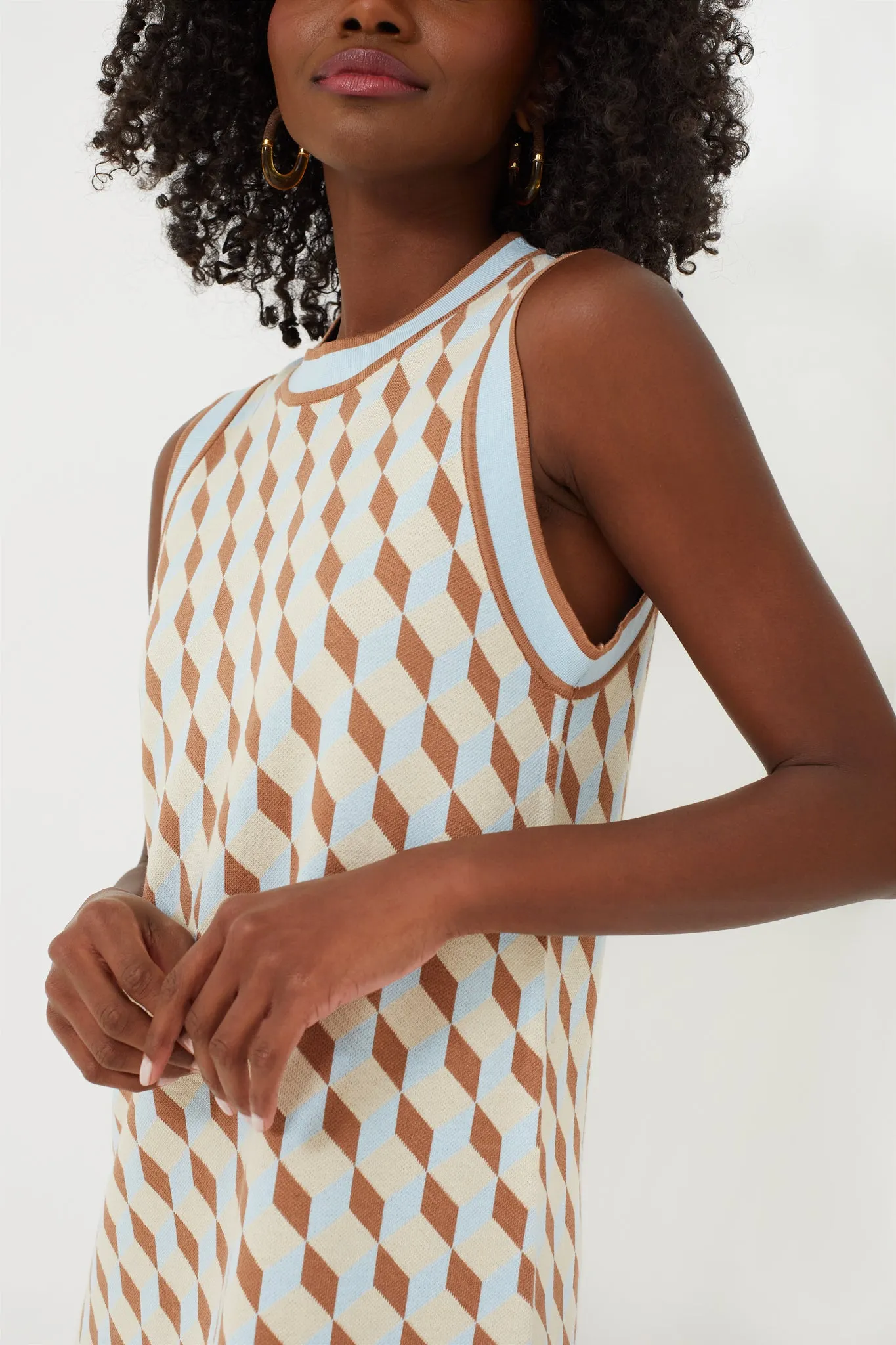 Ocean Spray Knit Geo Marie Dress
