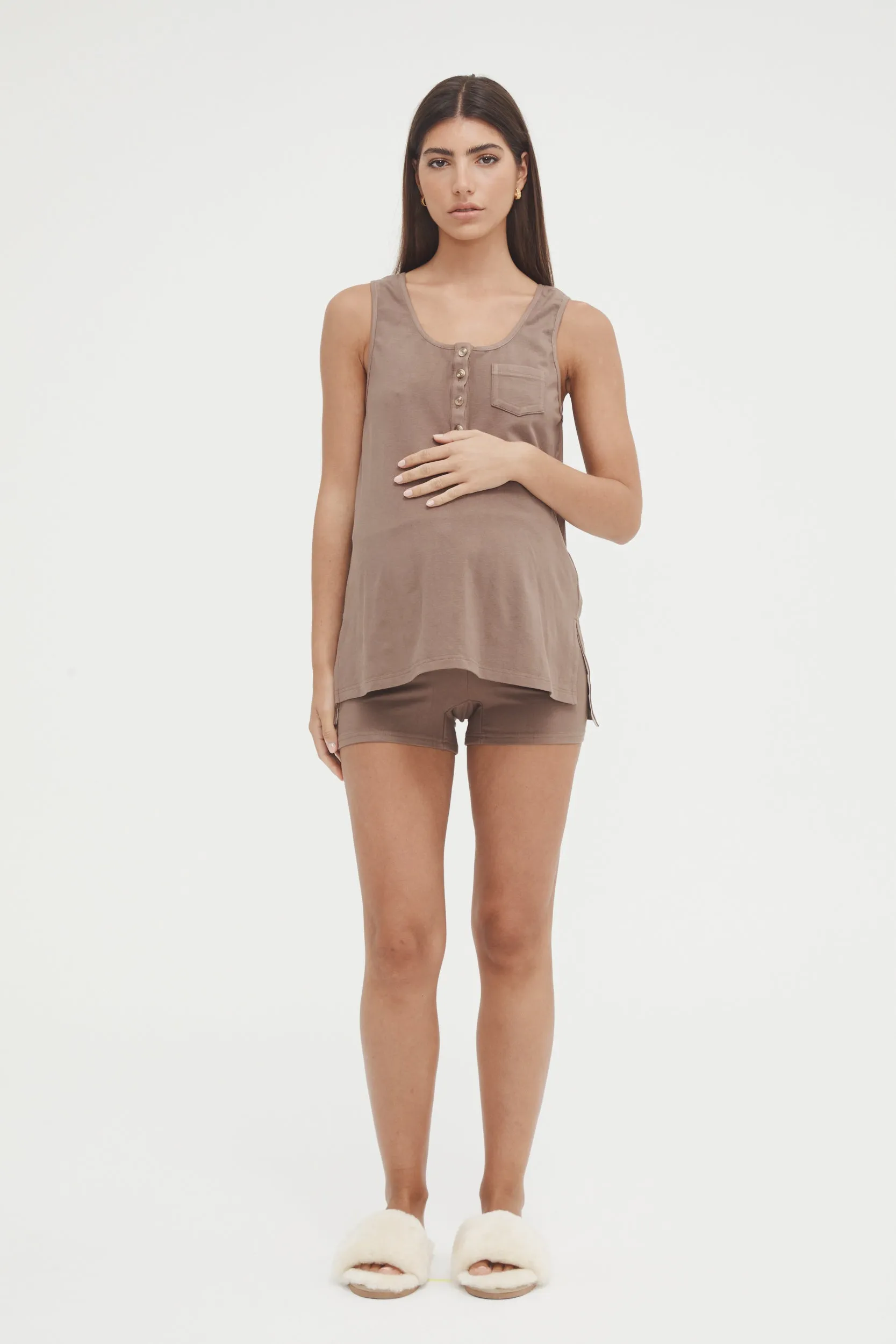 Sleep Tank (Chocolate) - FINAL SALE