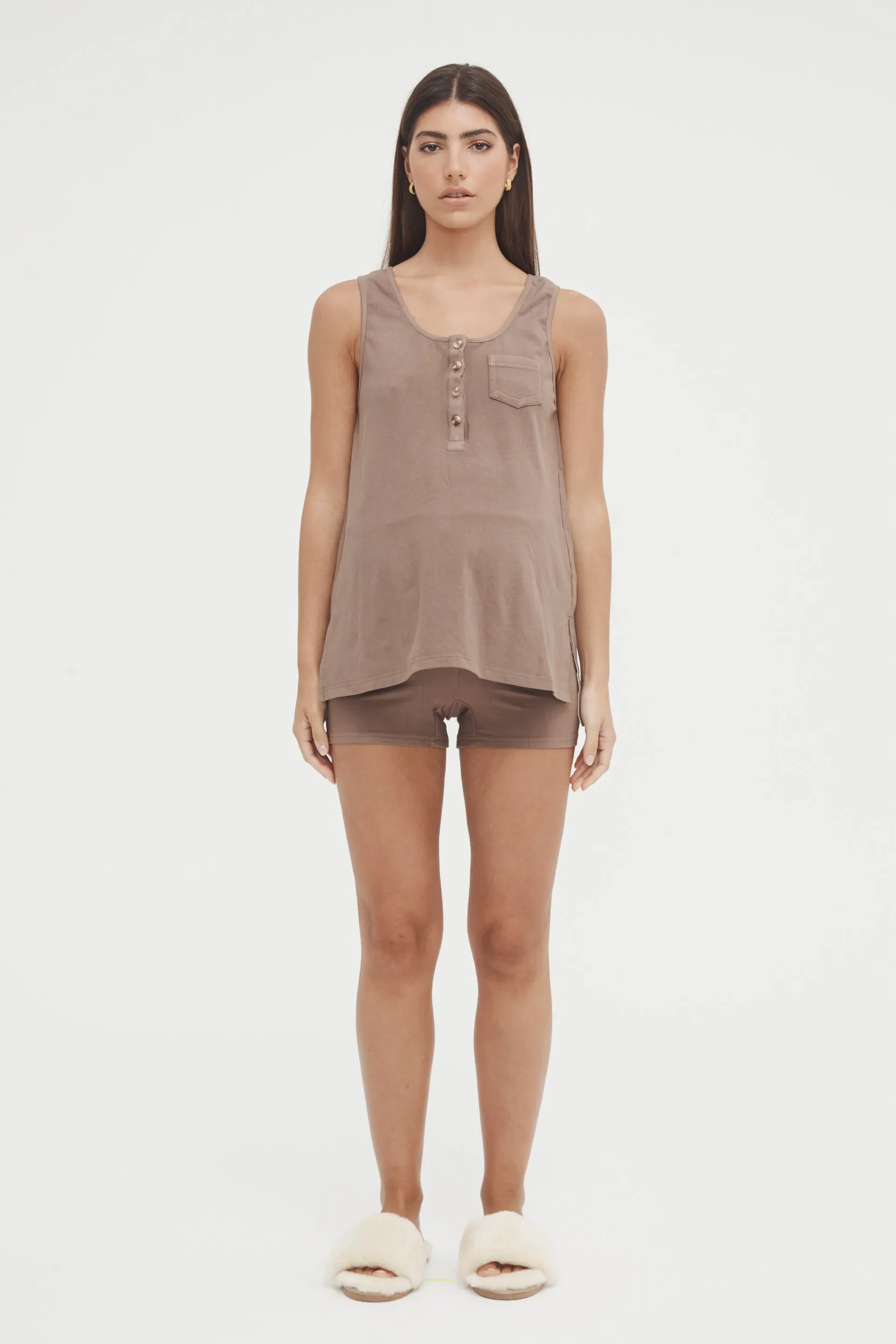 Sleep Tank (Chocolate) - FINAL SALE