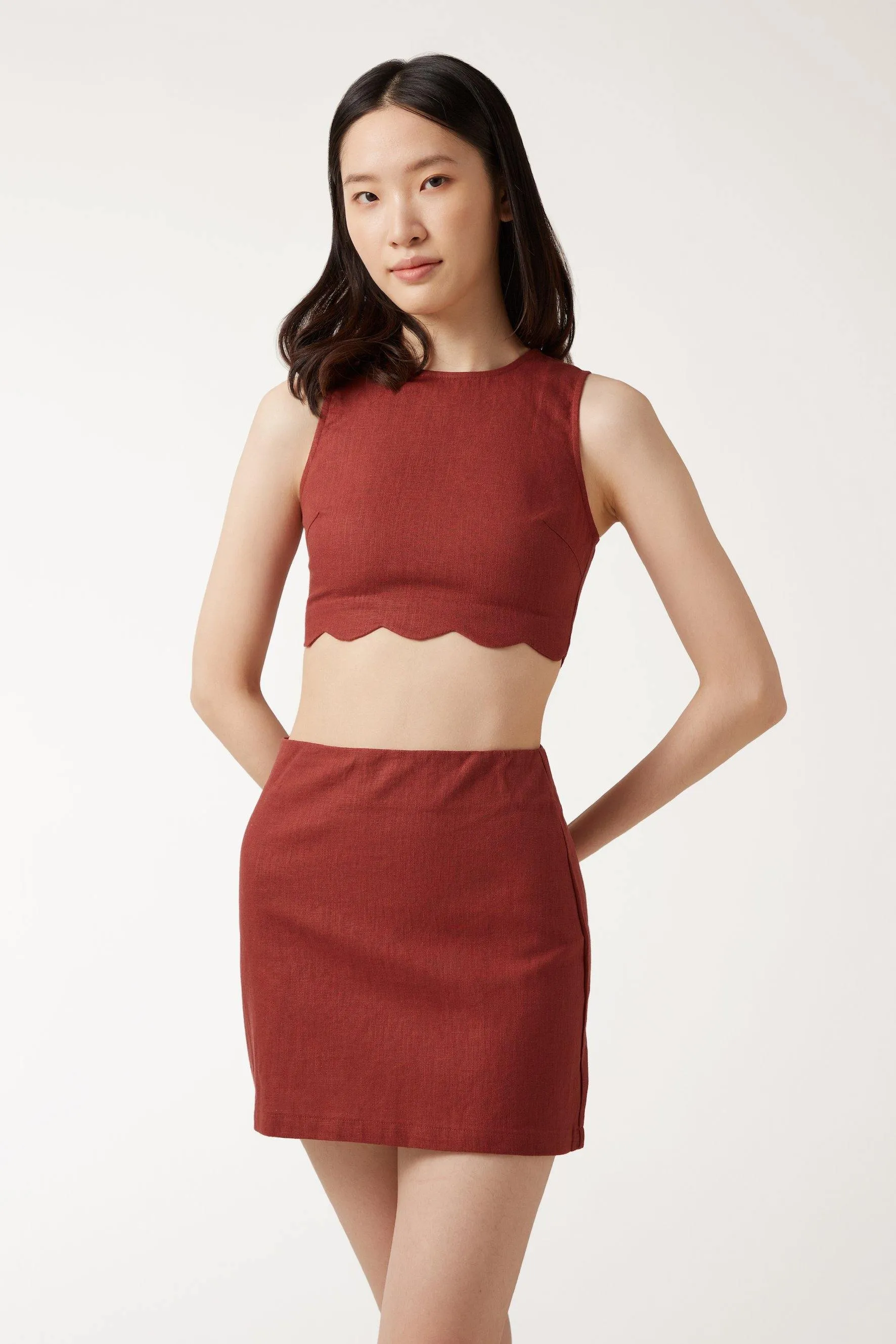 SOPHIE Skirt - Maroon