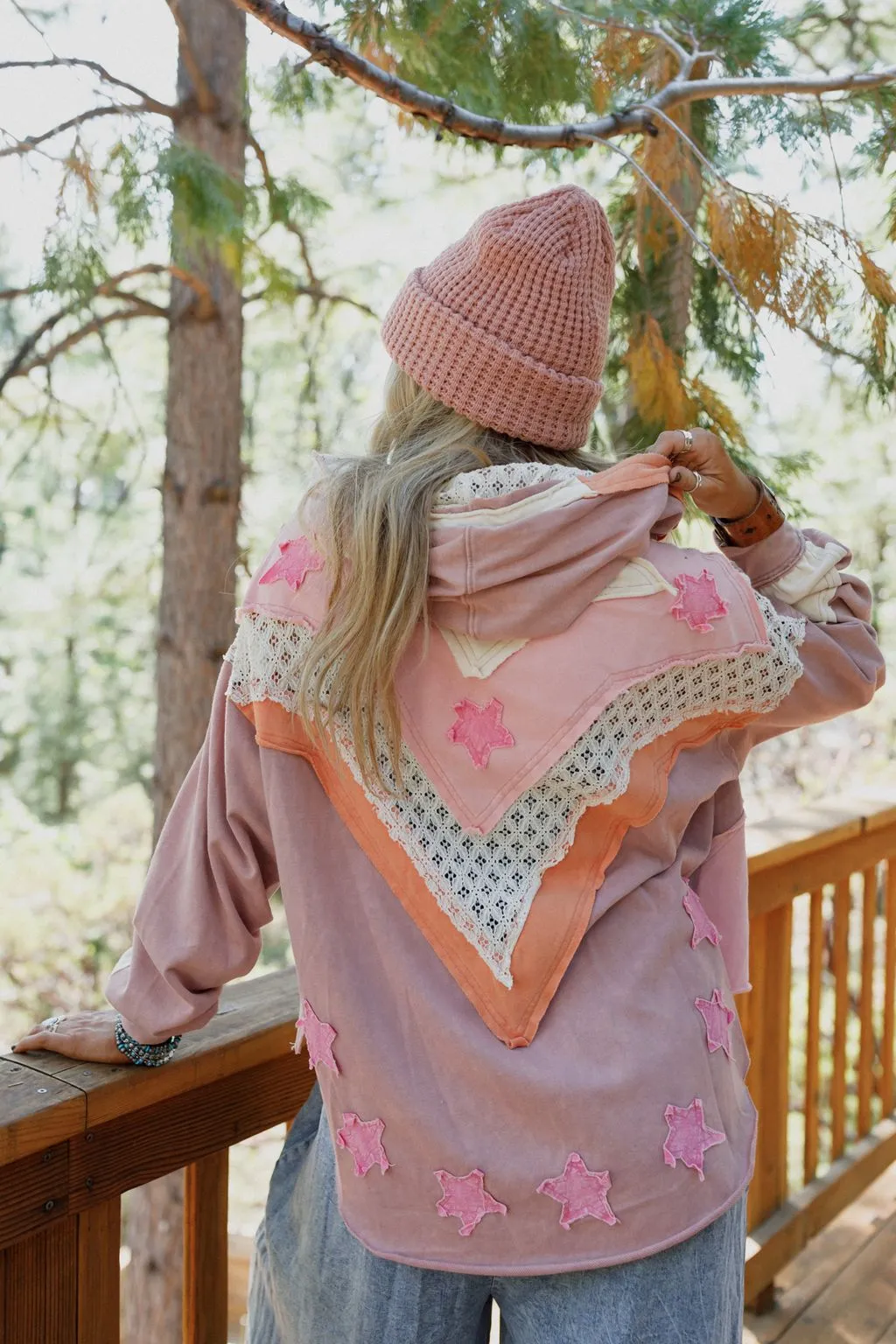 Stellar Journey Shacket - Pink