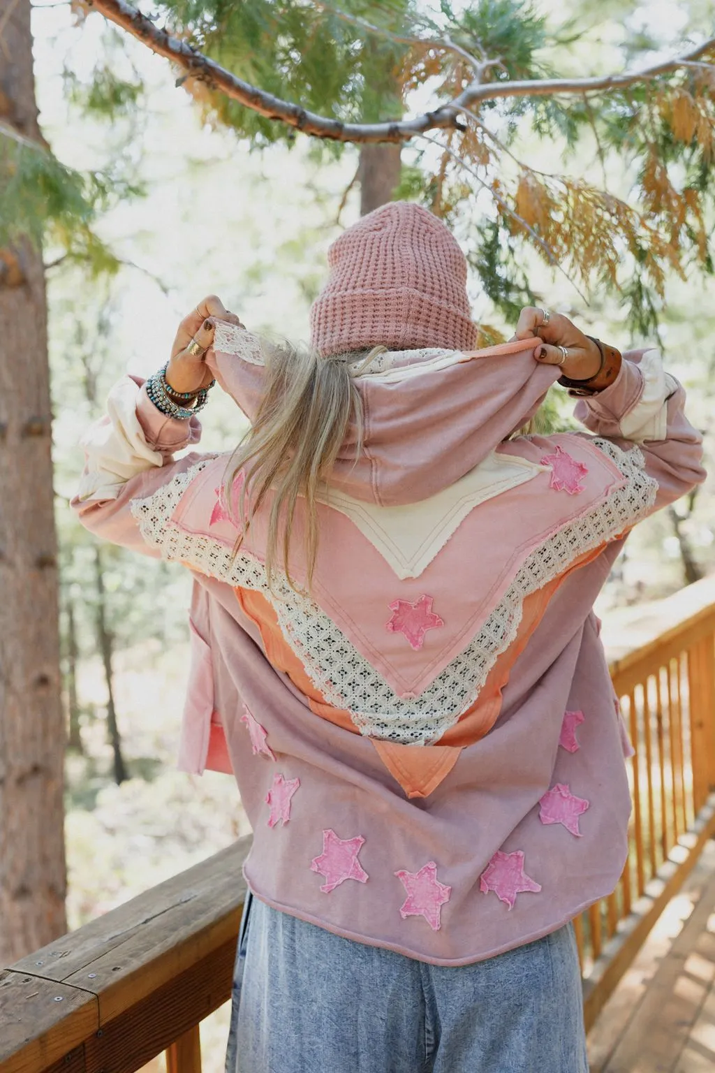 Stellar Journey Shacket - Pink