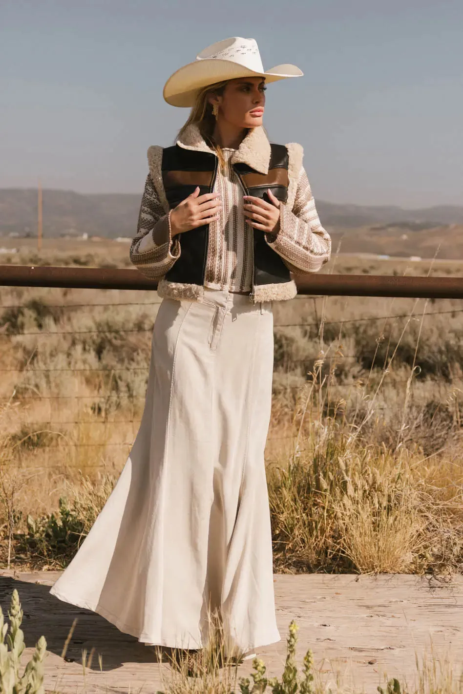 Sunny Maxi Skirt in Taupe