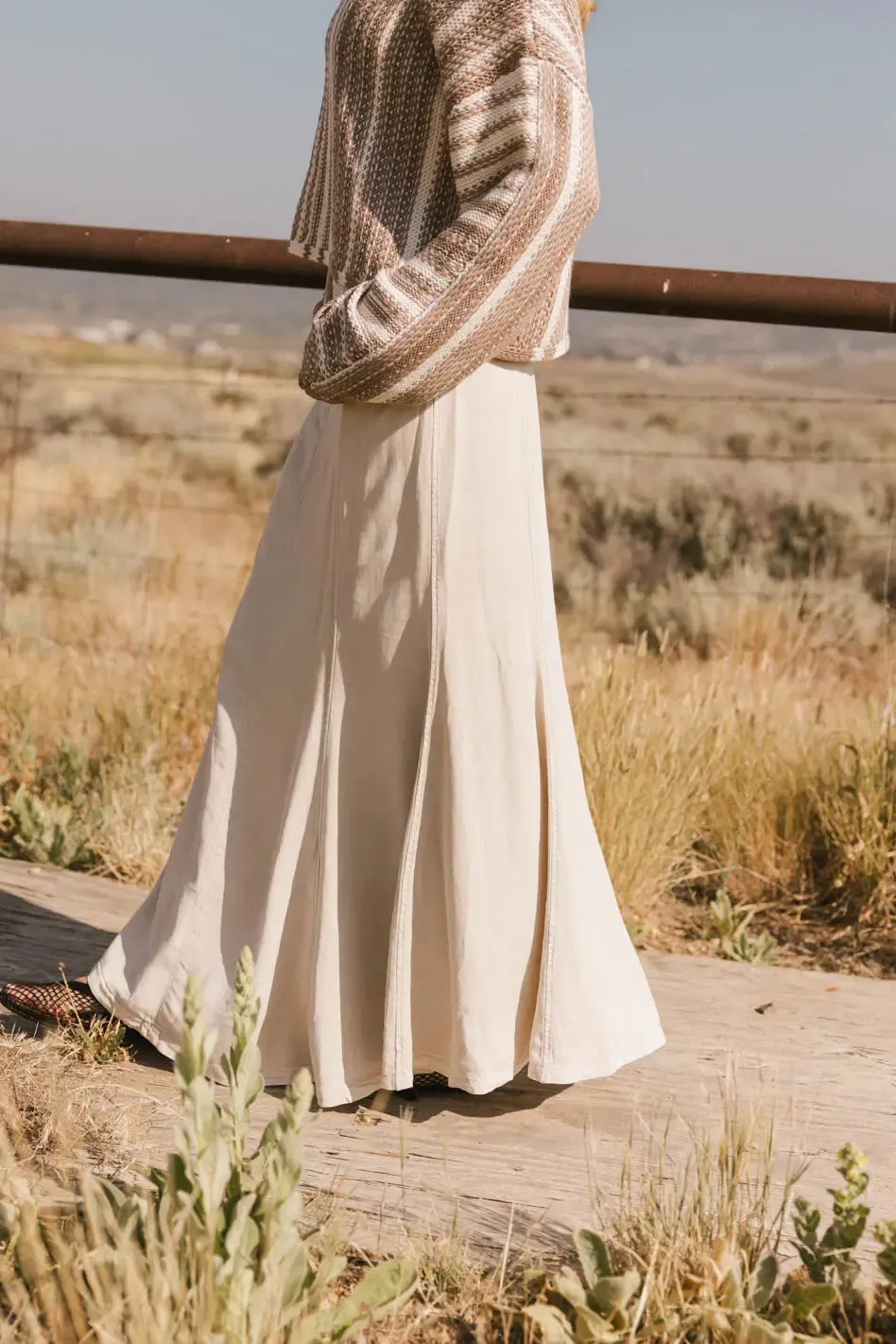 Sunny Maxi Skirt in Taupe