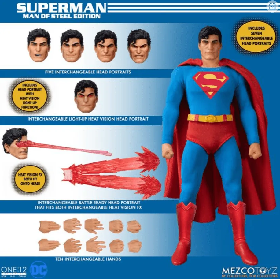 Superman: Man of Steel Edition One: 12 Collective Action Figure/ Mezco