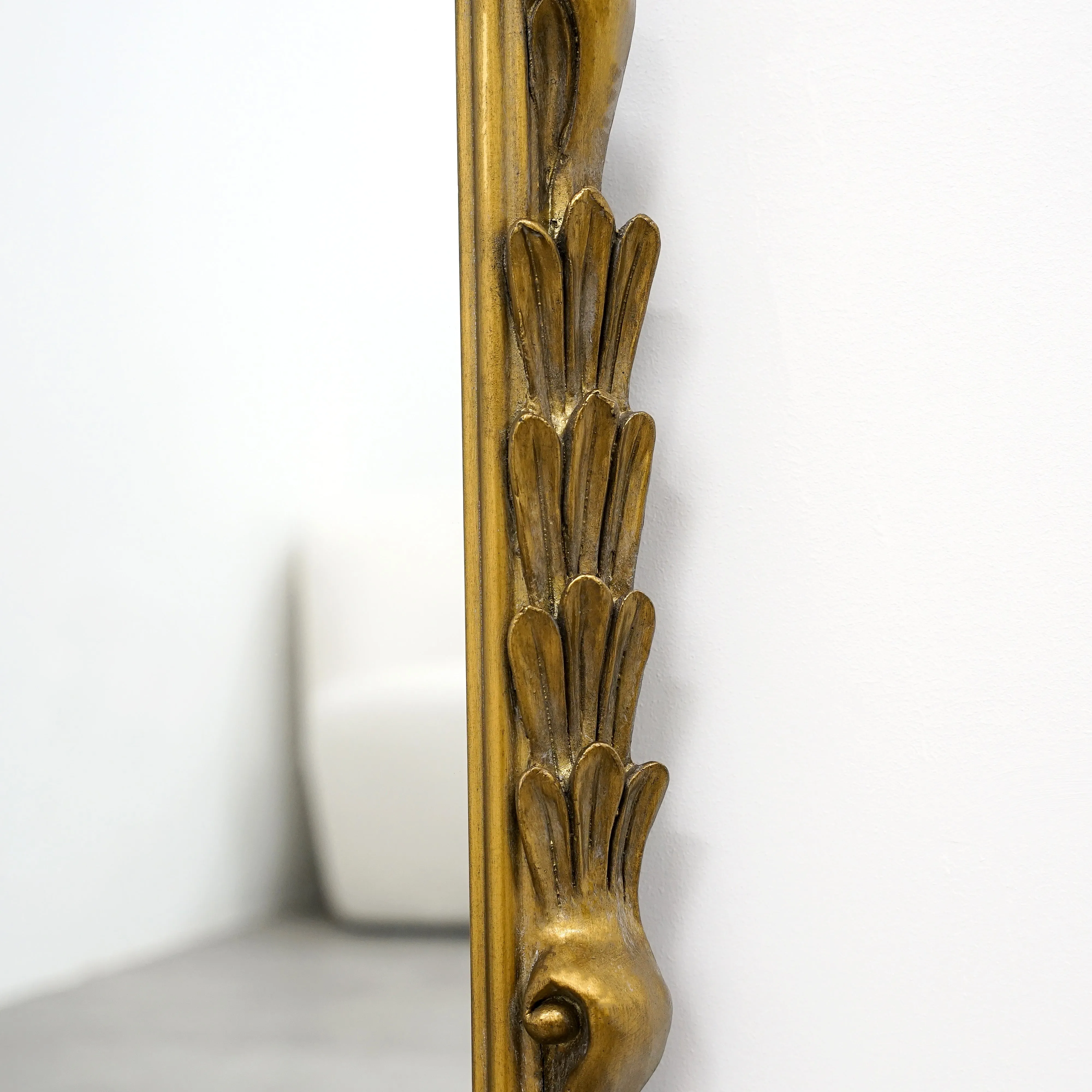 Valentina - Full Length Gold Arched Ornate Metal Mirror 196cm x 110cm