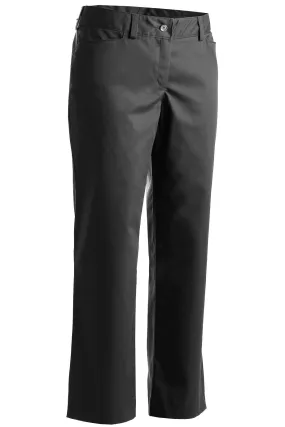 Women's Steel Grey Mid-Rise Flat Front Rugged Comfort Pant